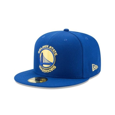 Blue Golden State Warriors Hat - New Era NBA Team Color 59FIFTY Fitted Caps USA3417692